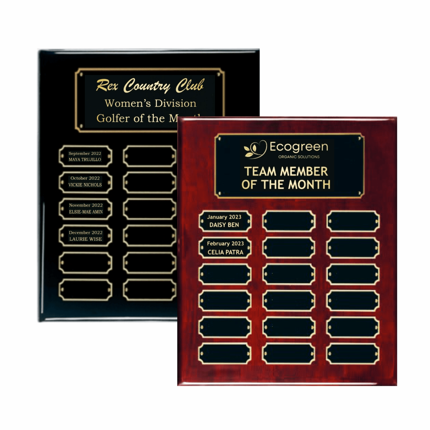 Piano Finish Perpetual Plaque