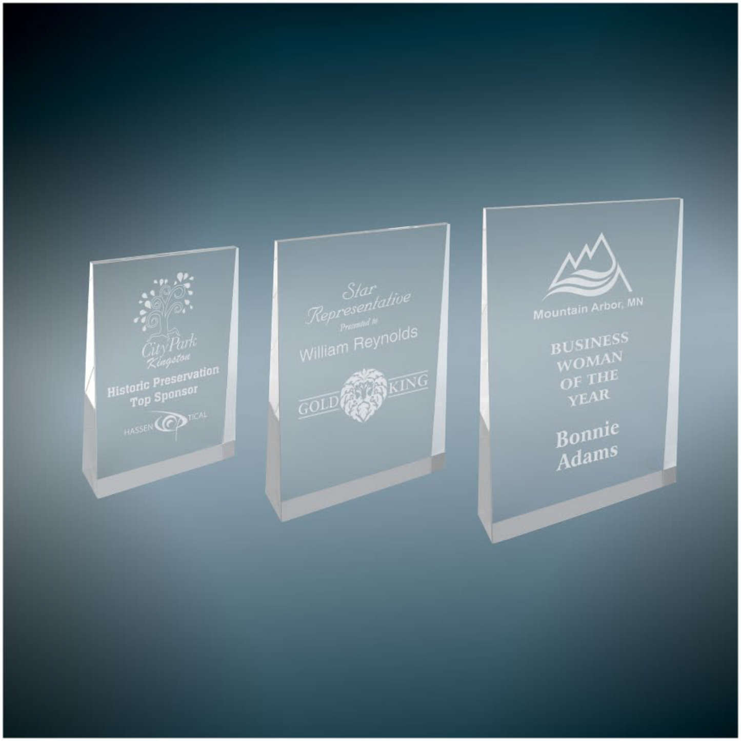 Acrylic Wedge Awards