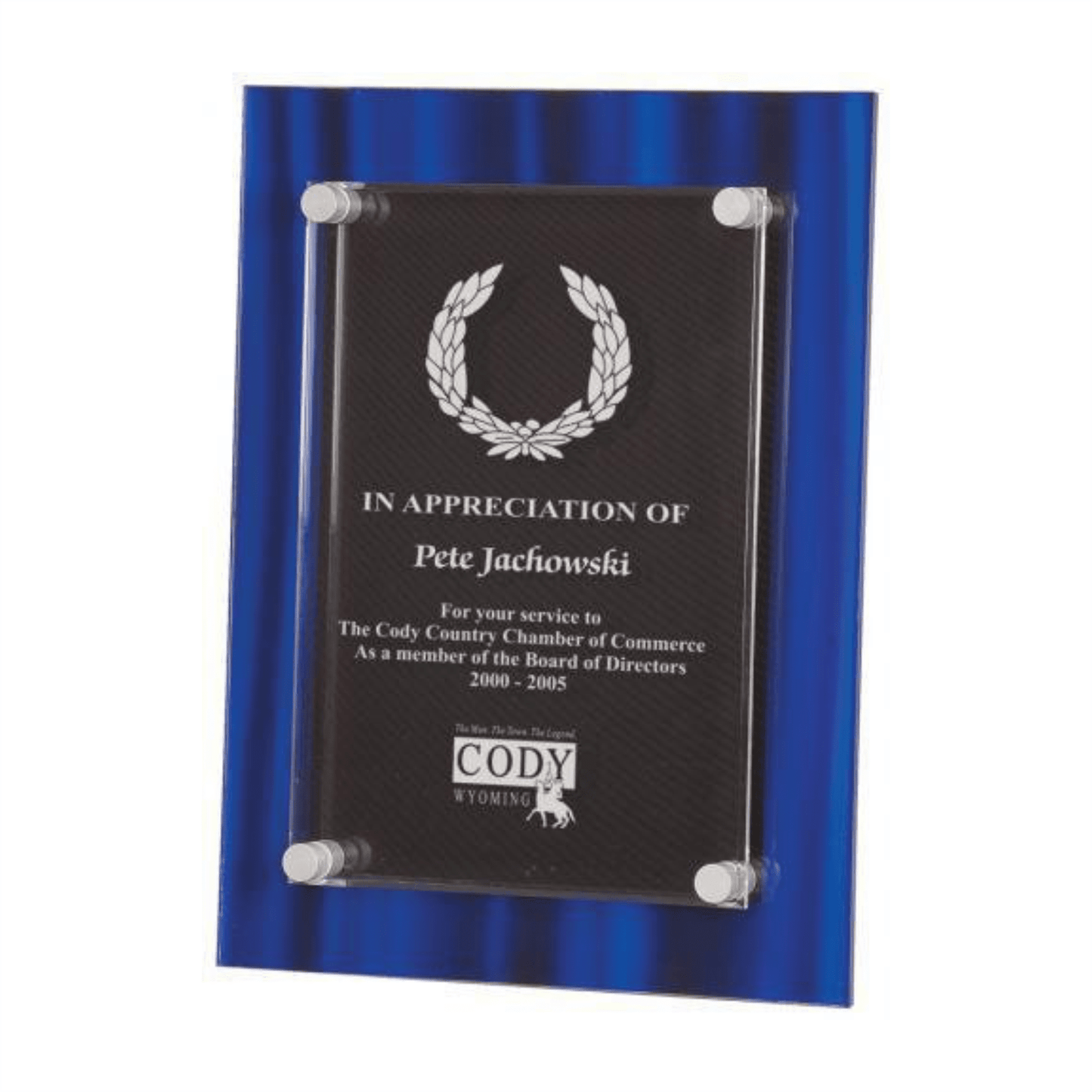 Velvet Acrylic Floating Plaque