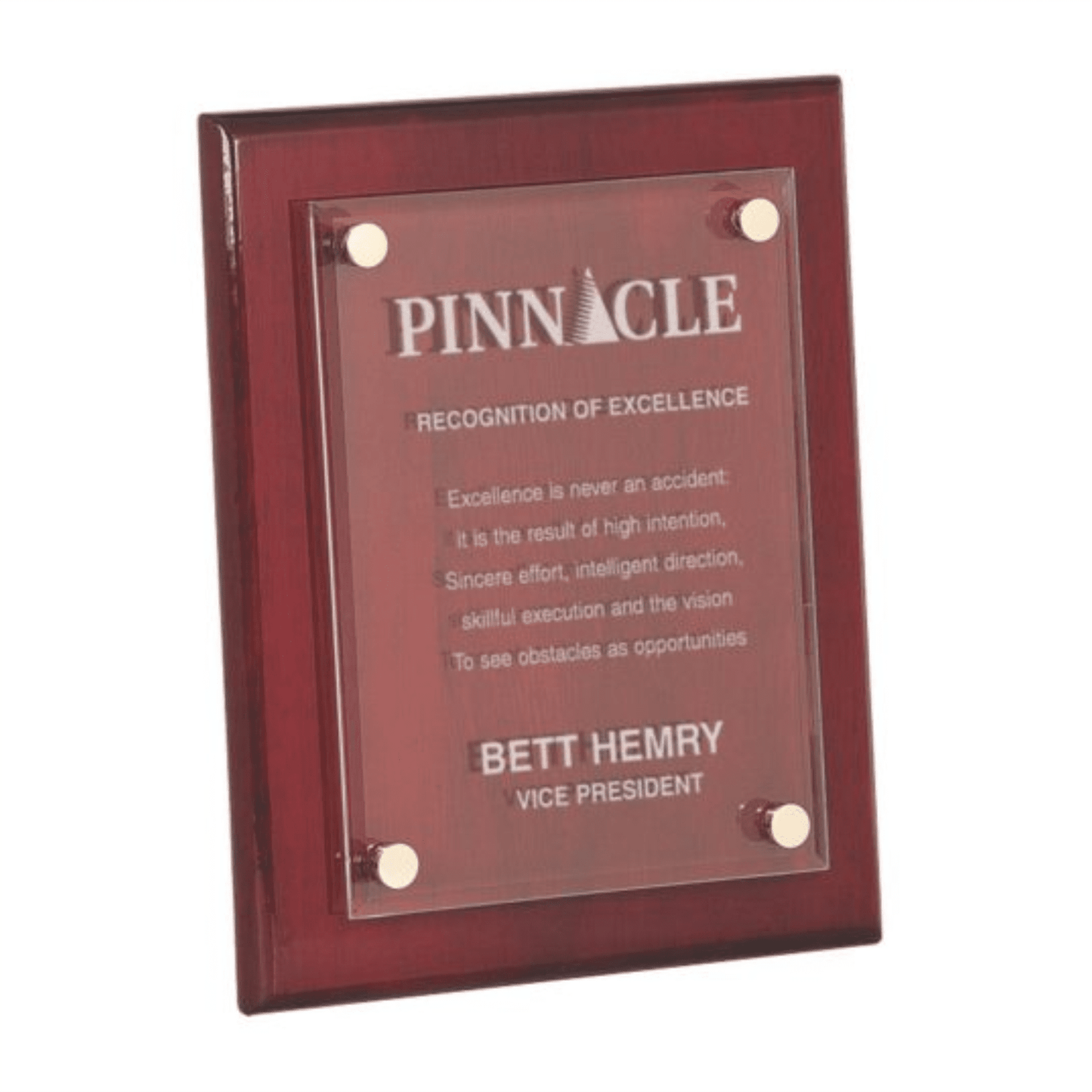 Piano Finish Floating Plaques