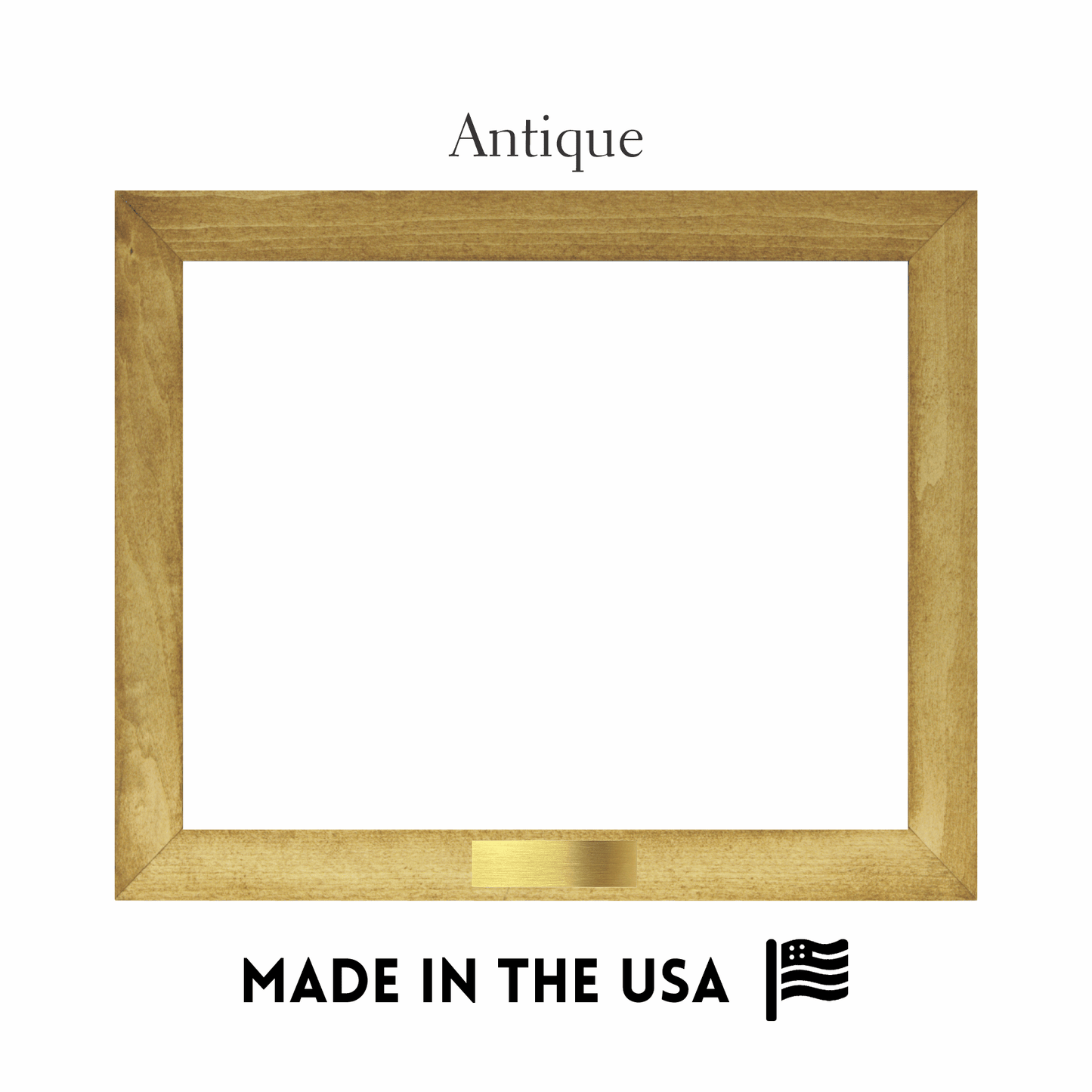 Framed Canvas with Metal Plate