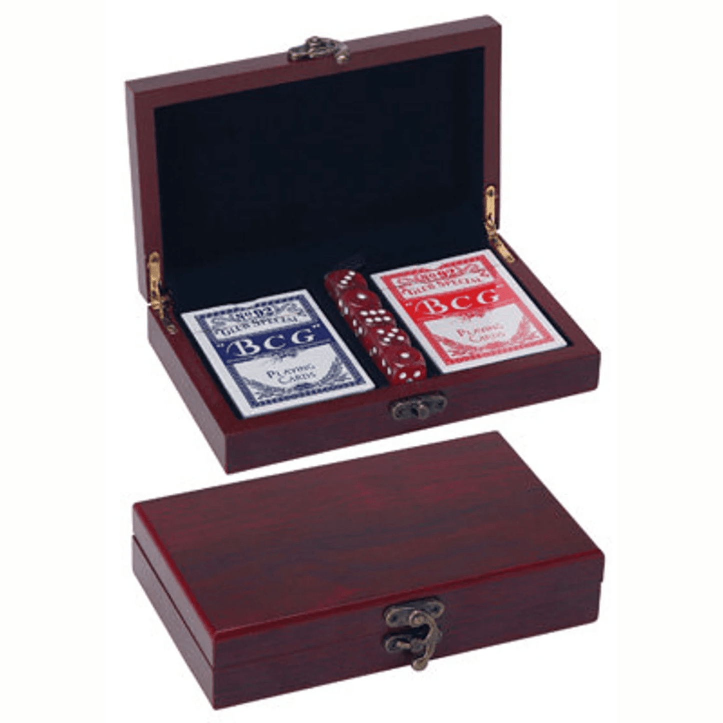 Rosewood Card and Dice Set