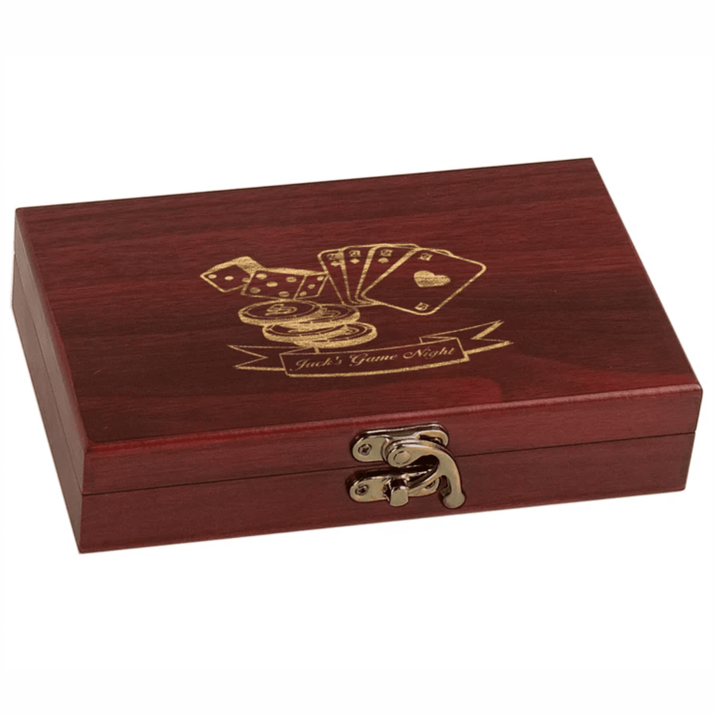 Rosewood Card and Dice Set