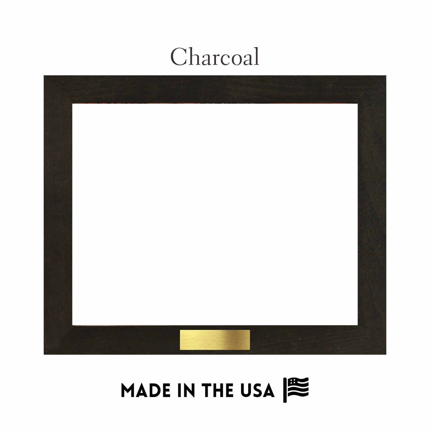 Framed Canvas with Metal Plate