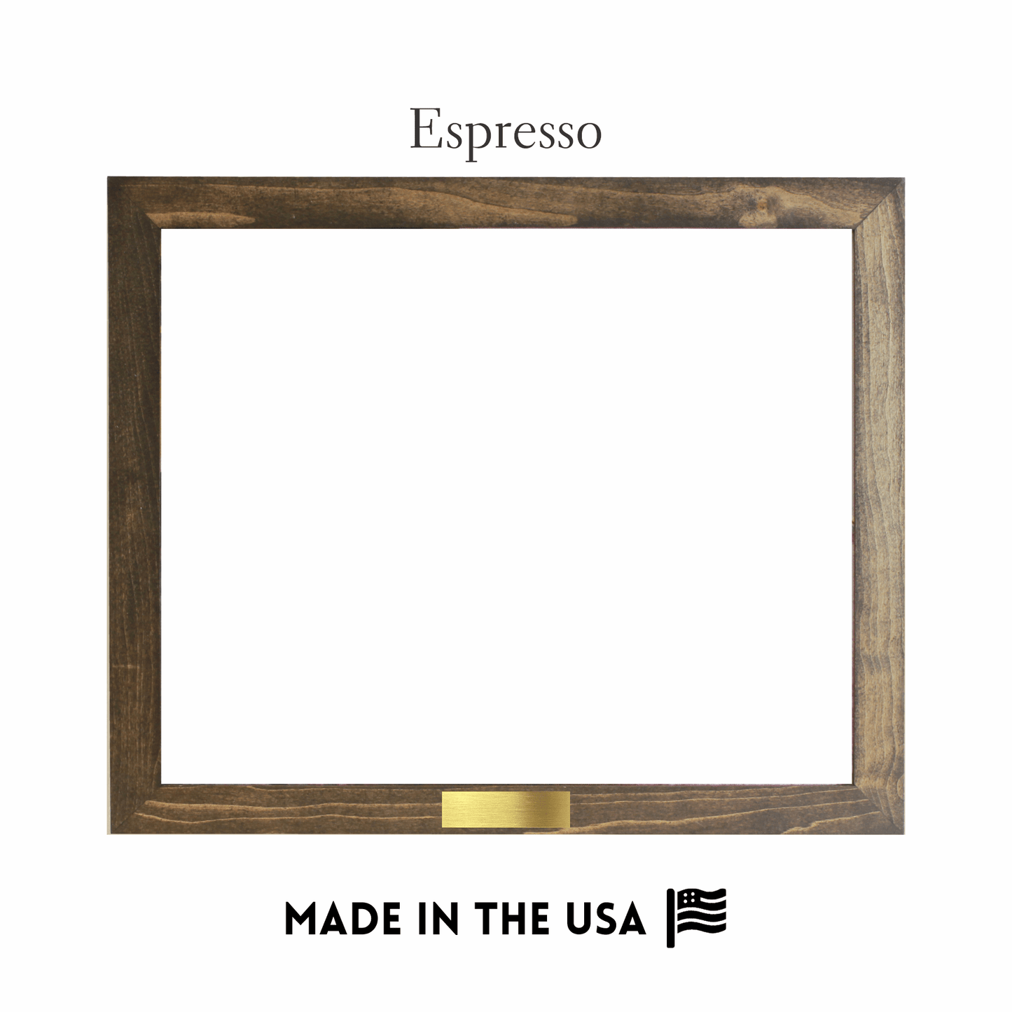 Framed Canvas with Metal Plate