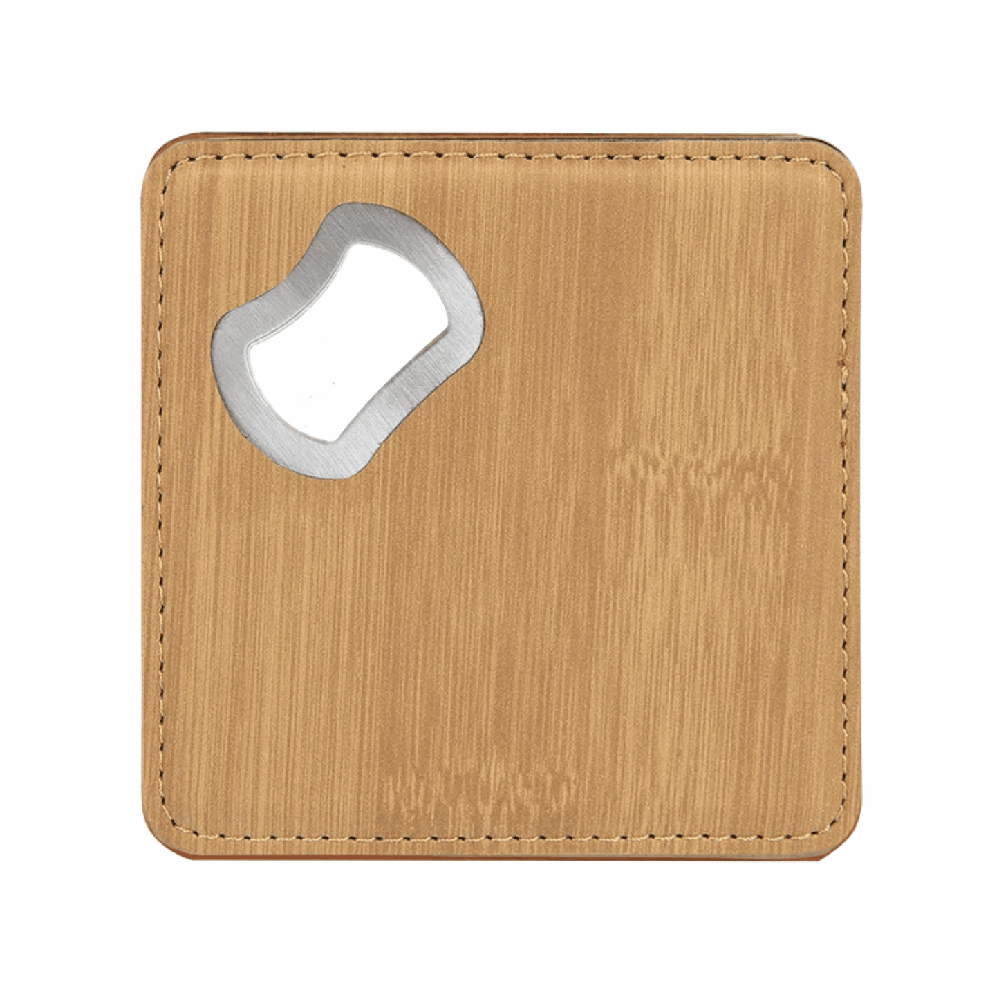 Leatherette Bottle Opener/Coaster