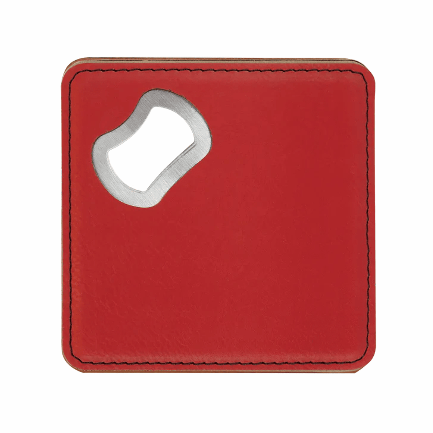 Leatherette Bottle Opener/Coaster