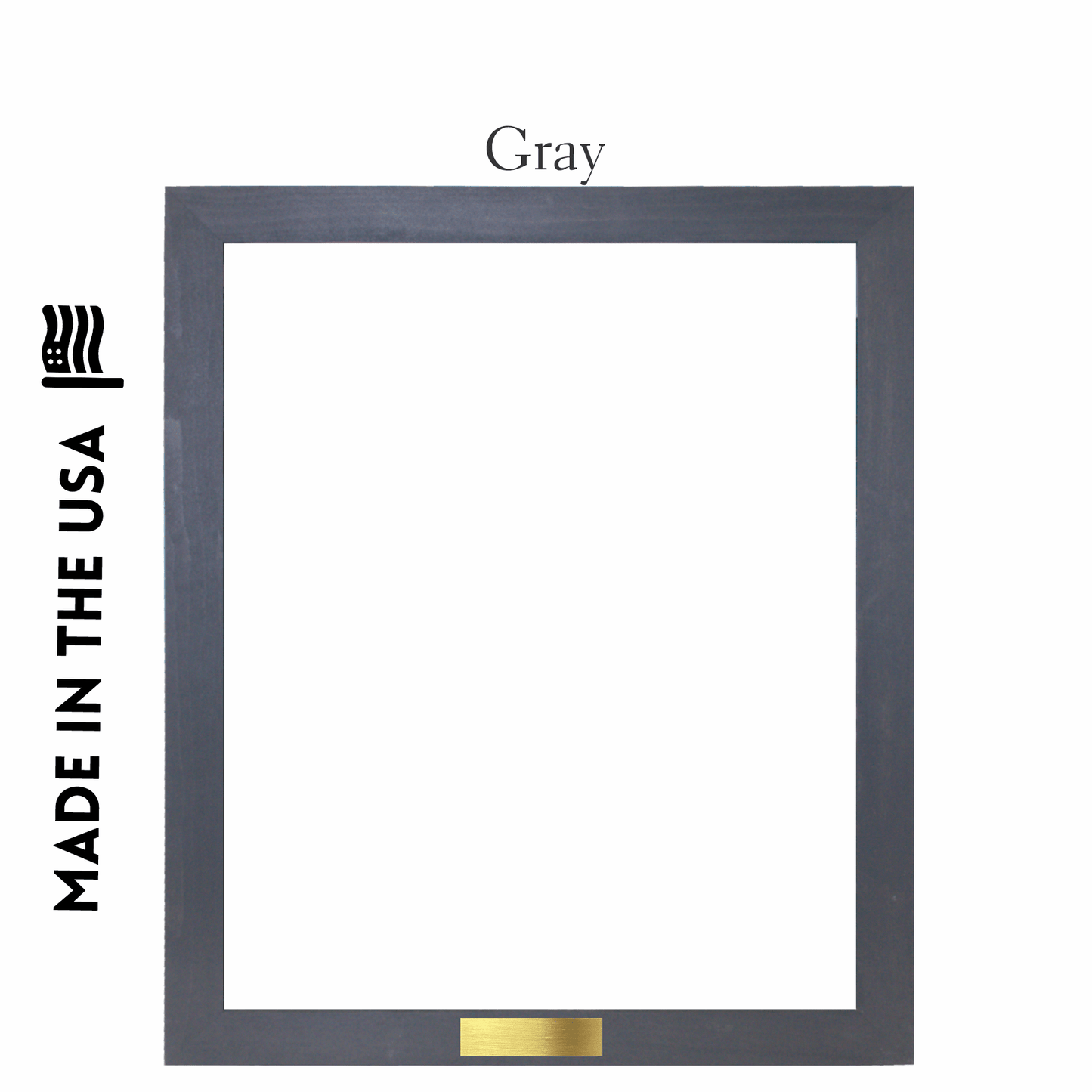 Framed Canvas with Metal Plate