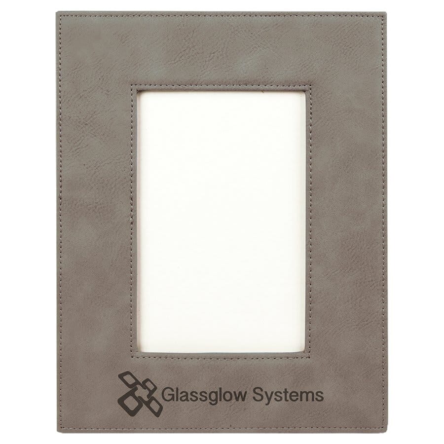 Gray Leatherette Frames