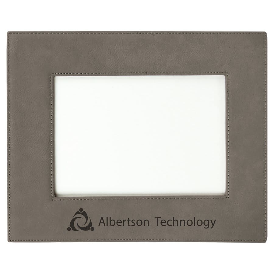 Gray Leatherette Frames
