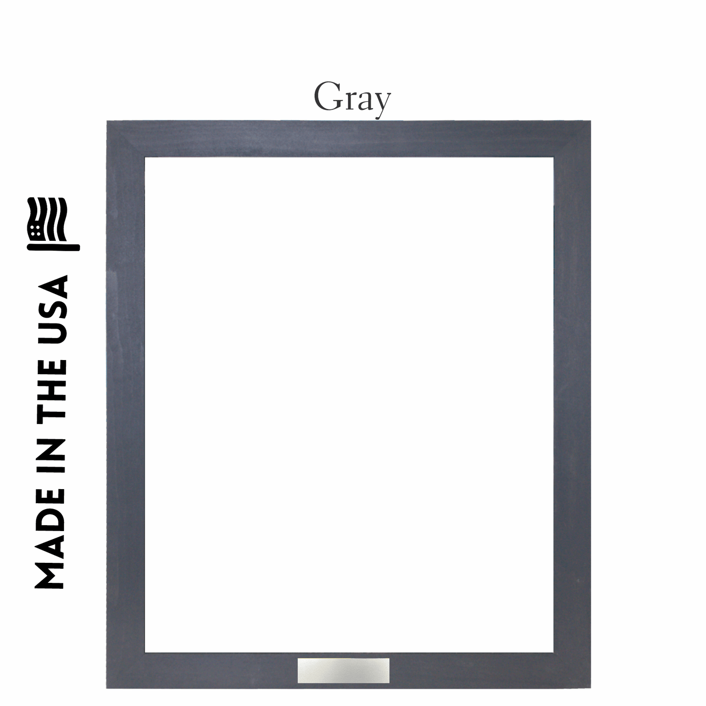 Framed Canvas with Metal Plate