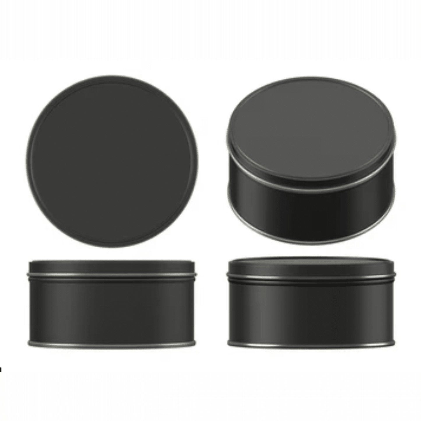 Black Tin Candle
