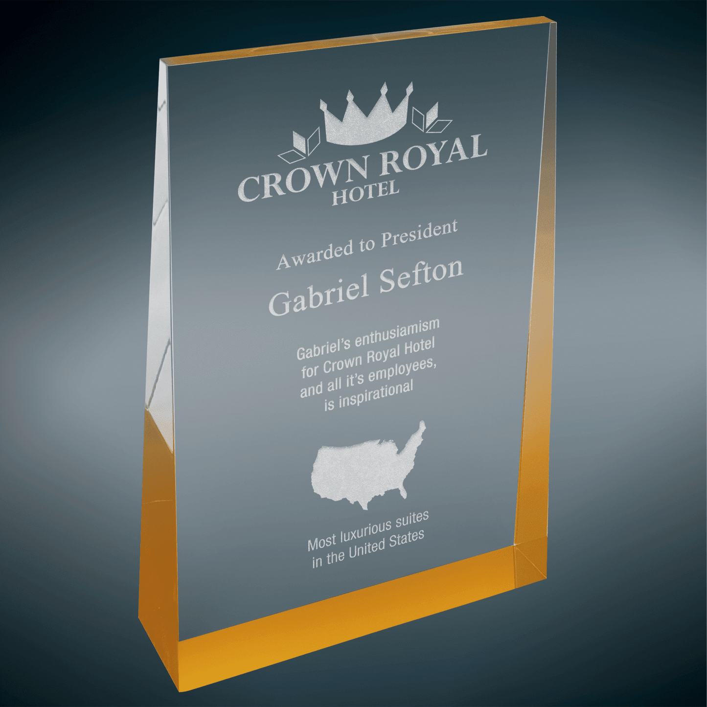 Acrylic Wedge Awards