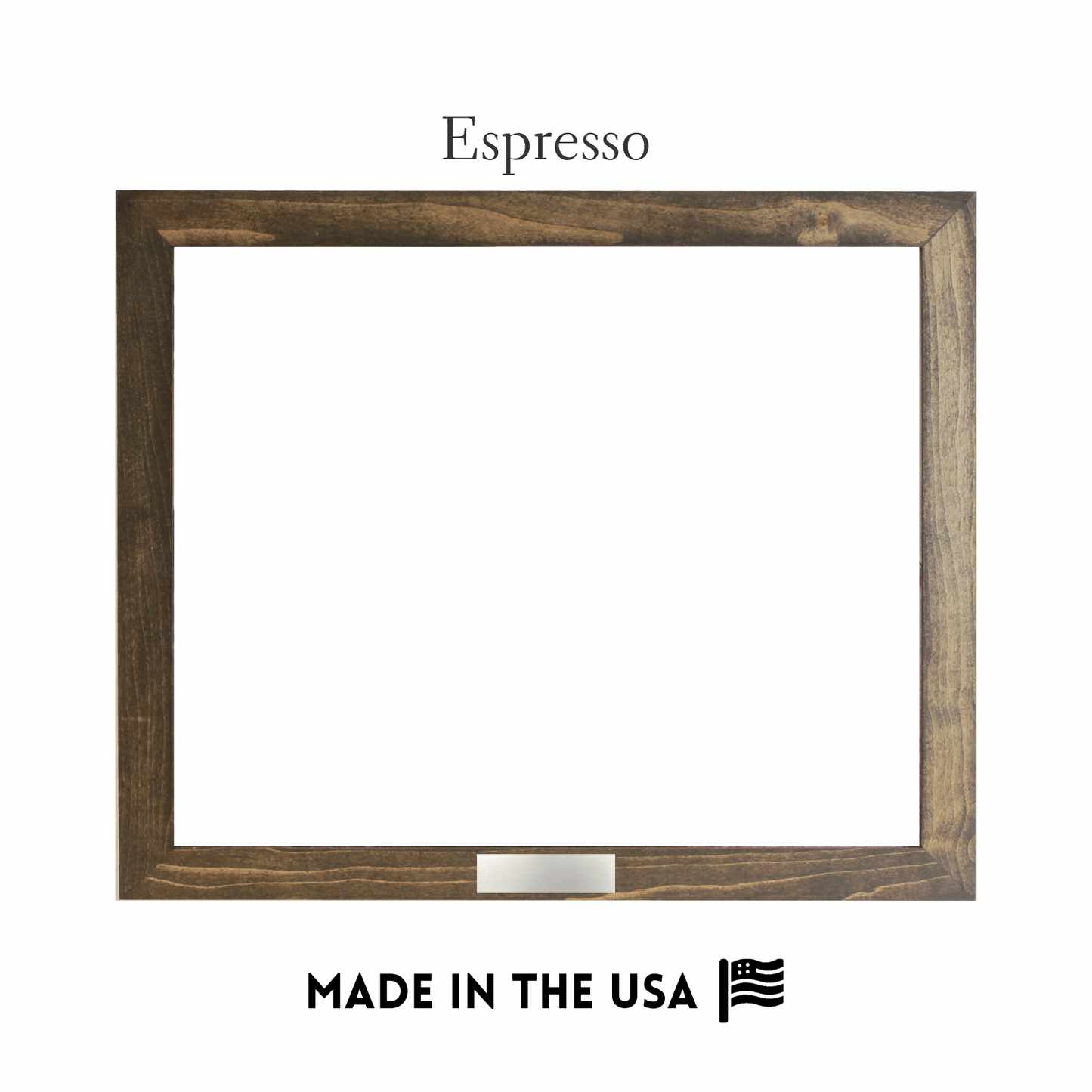 Framed Canvas with Metal Plate