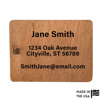 Wood Bag Tags