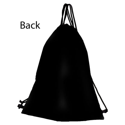 White/Black Drawstring Bag