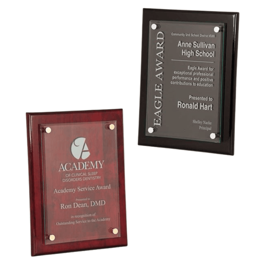 Piano Finish Floating Plaques