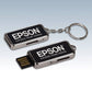 Black Flash Drive with Keychain