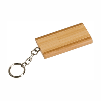 Bamboo Flash Drive with Keychain