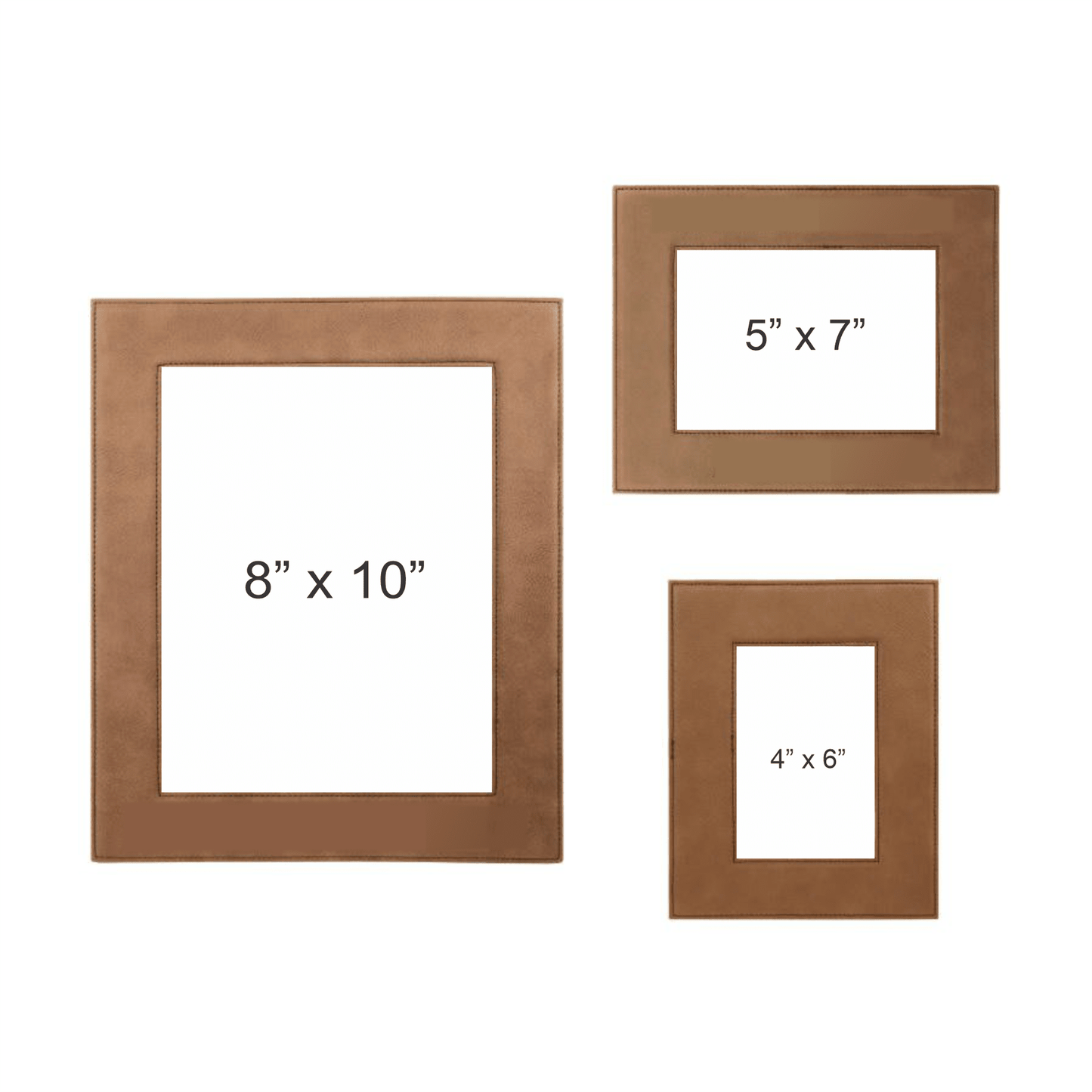 Dark Brown Leatherette Frames