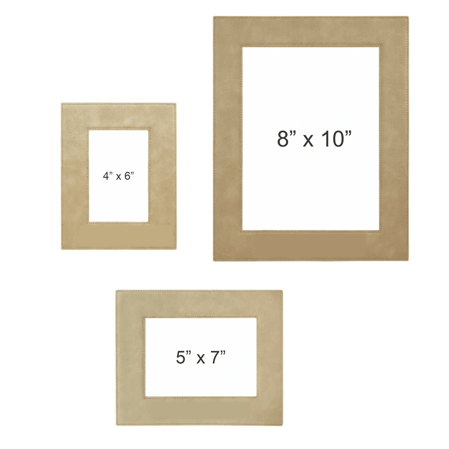 Light Brown Leatherette Frames